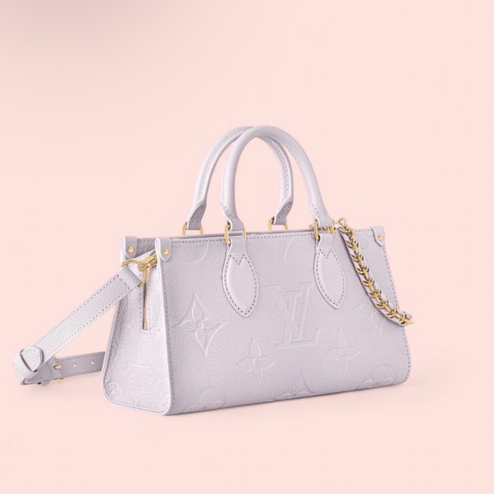 Louis V Designer Tourterelle Gray Handbag